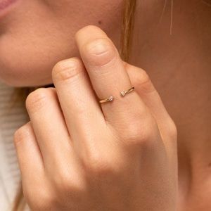 Mejuri Diamonds Open Ring